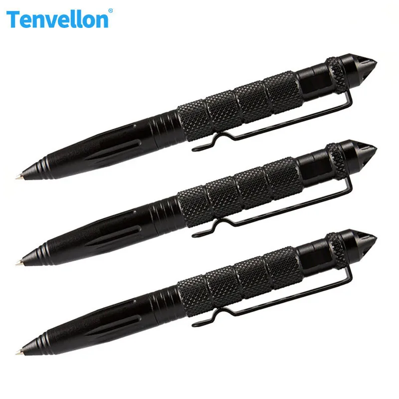 Tenvellon принадлежности для самозащиты 3 шт. ручка для самозащиты тактическая ручка для защиты острый головной инструмент для личной защиты функция письма