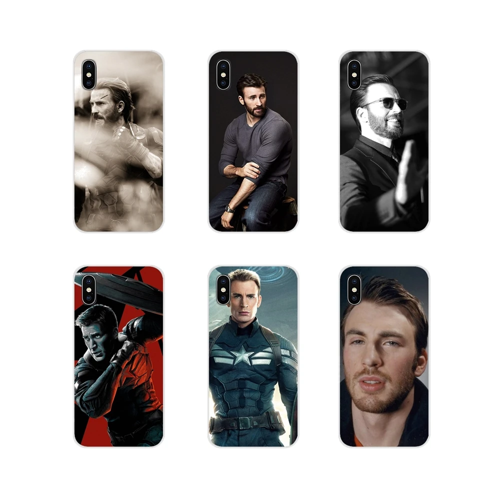 Для Samsung Galaxy S4 S5 MINI S6 S7 edge S8 S9 S10 Plus Note 3 4 5 8 9 Chris Evans аксессуары чехлы для
