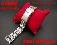 new arrived 1pcs high quality 20mm stainless steel links watch band watch strap silver color 110702