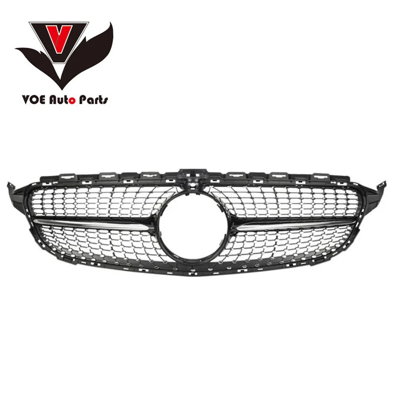 W205 Алмазный передний бампер гриль решетка с радар отверстием для Mercedes Benz C Class Sport