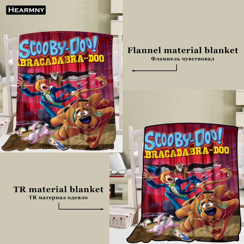 Новое поступление, одеяло Scooby Doo, мягкое одеяло с 3D принтом, покрывало для дома/дивана/постельных принадлежностей, переносное покрывало для путешествий для взрослых