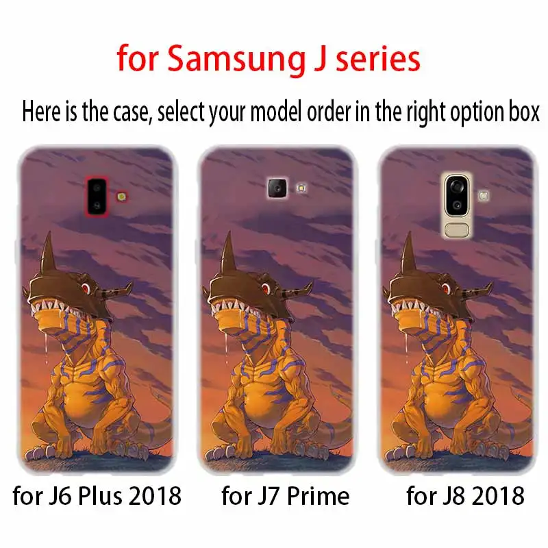 Чехол Digimon из силикона и ТПУ с японским аниме для Samsung Galaxy J6 J8 J3 J5 J7 J4 J2 J1 Plus 2018 2016 2017