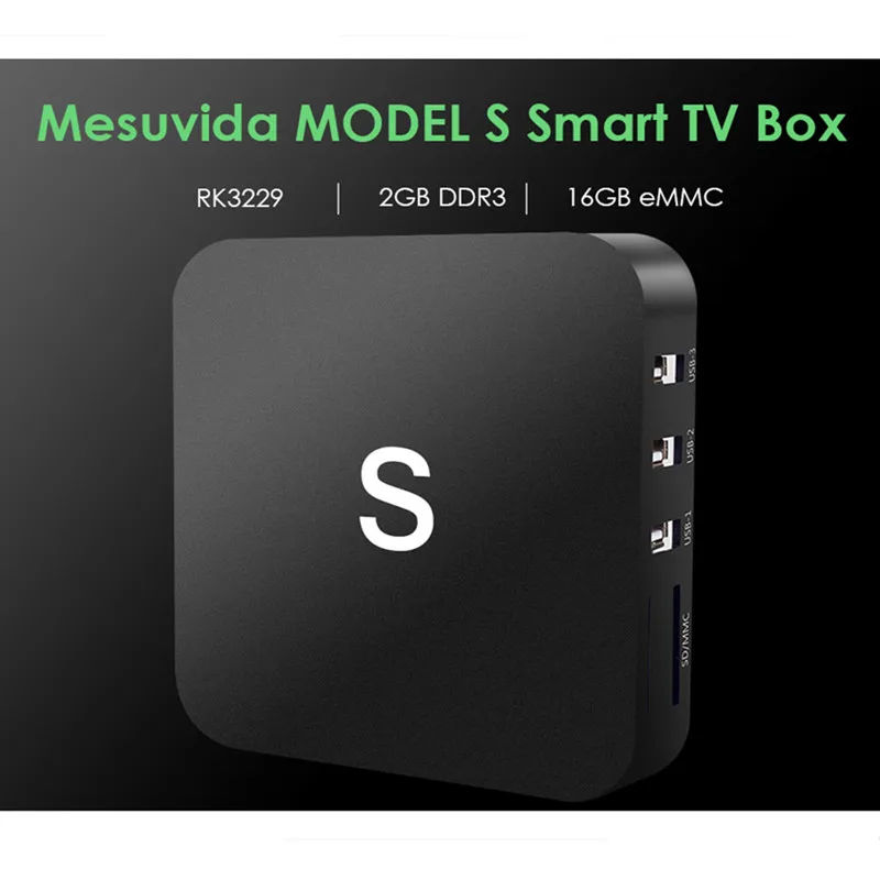 Mesuvida модель S Смарт ТВ коробка Android 8,1 коробка RK3229 мини высокой четкости 2 Гб ram 16 Гб rom набор верхней коробки