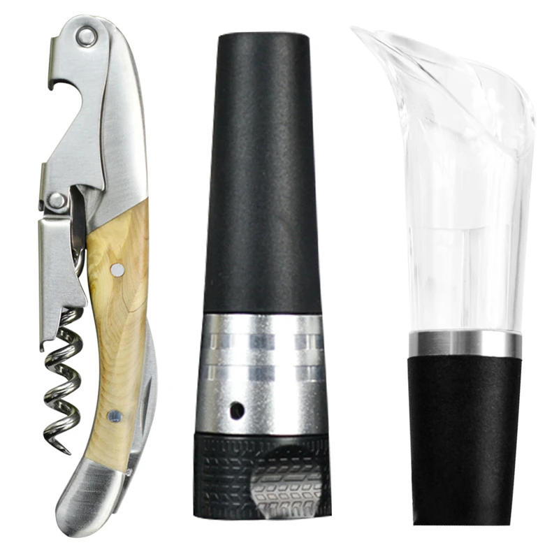 3 шт./компл. открывалка для красного вина из нержавеющей стали кольцо вилка