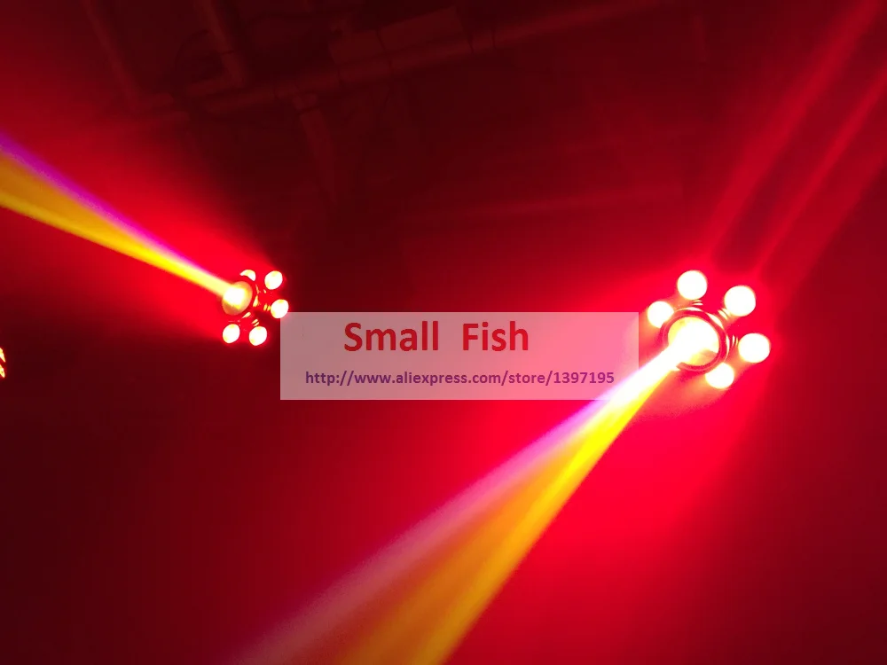 2xLot White 30W LED Spot Moving Head Light + 48W RGBW Led Beam Wash Strobe Par USA Luminums DJ Disco DMX Control Lights | Лампы и