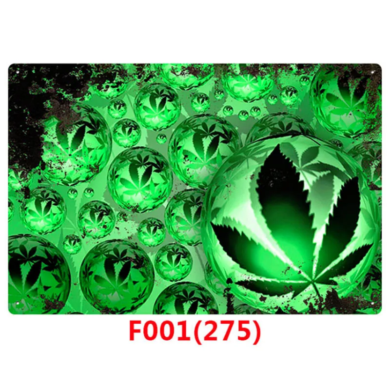 Светло-серый 1pc Weed Retro Metal Tin Signs Poster California Vintage Tinplate Poster Bar Cafe Wall Decoration Poster 20*30cm - Цвет: Светло-серый