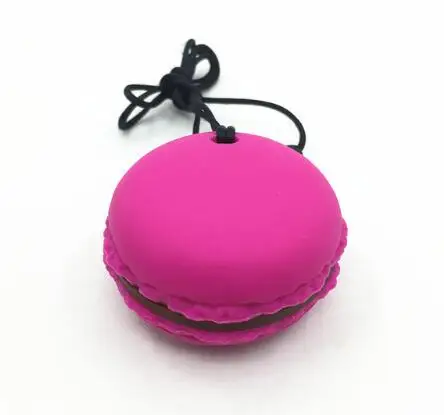 fuchsia Силиконовый прорезатель для ребенка кулон или Прорезыватель-смешанные цвета Силиконовые слингобусы, силиконовые для макарунов Прорезыватель игрушки - Цвет: fuchsia