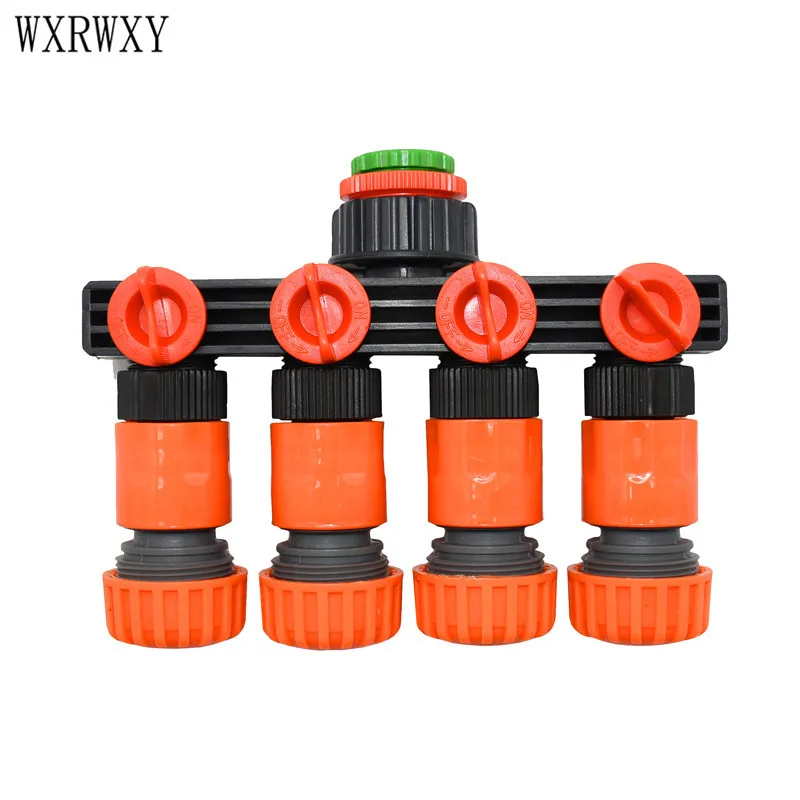 Wxrwxy садовая водопроводная труба 4 ходовой сплиттер 3/4 дюйма шланг 20 мм