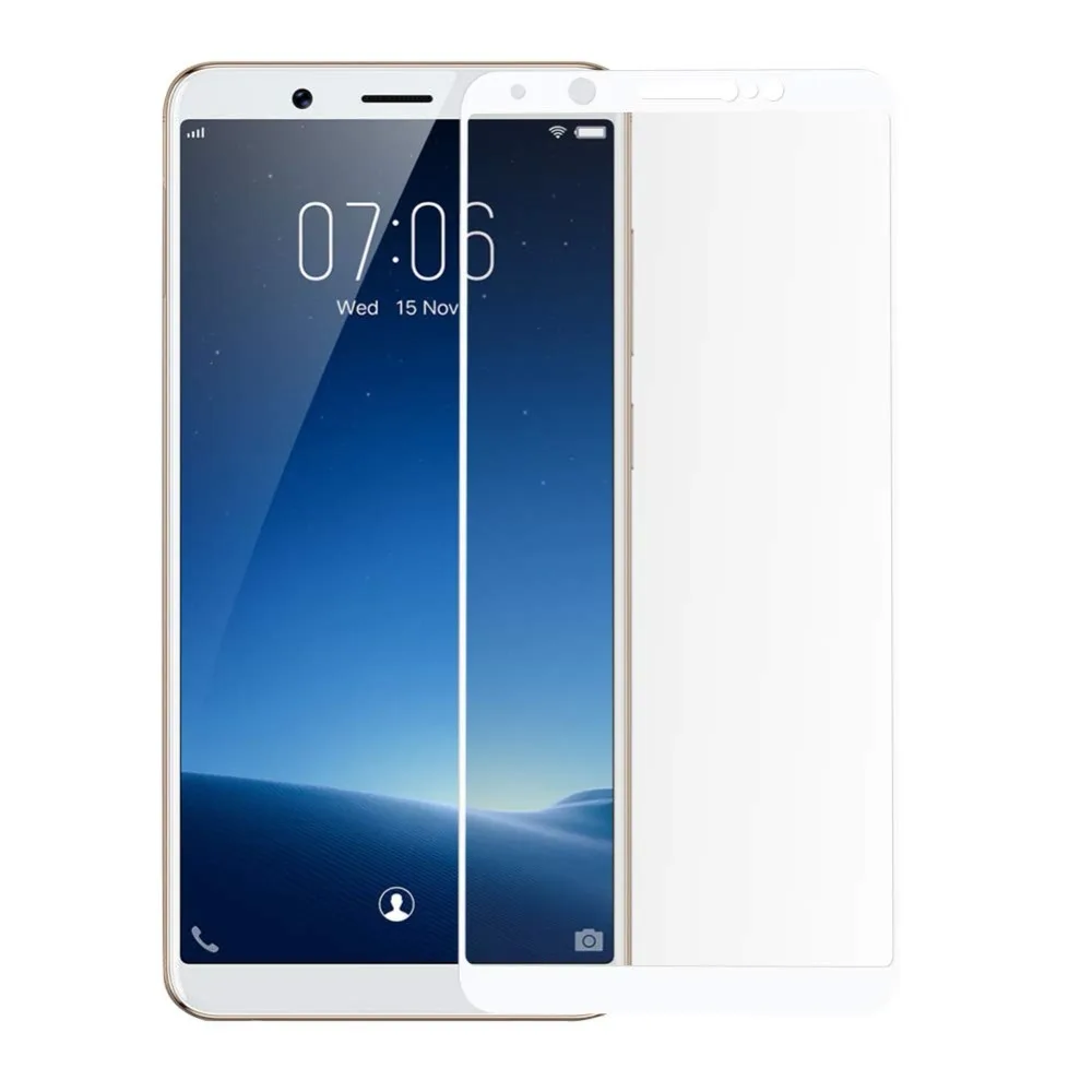 6D 9H чехол из закаленного стекла Защитная пленка для VIVO V7 PLUS + Полное покрытие