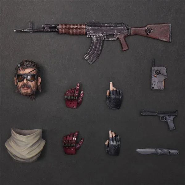Экшн фигурка Play Arts KAI металлическая Экипировка твердый V The Phantom Pain Iroquois Pliskin старая