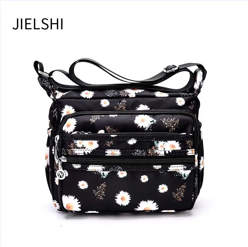 Повседневные женские нейлоновые сумки-мессенджеры, цветная дизайнерская женская сумка с принтом, Повседневная Дорожная сумка на плечо, Большая вместительная сумка через плечо - Цвет: Daisy
