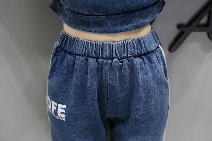 Женский спортивный костюм размера плюс 4xl, комплект из двух предметов, повседневные джинсы Conjunto Feminino, летний женский костюм, Ensemble Femme Survetement