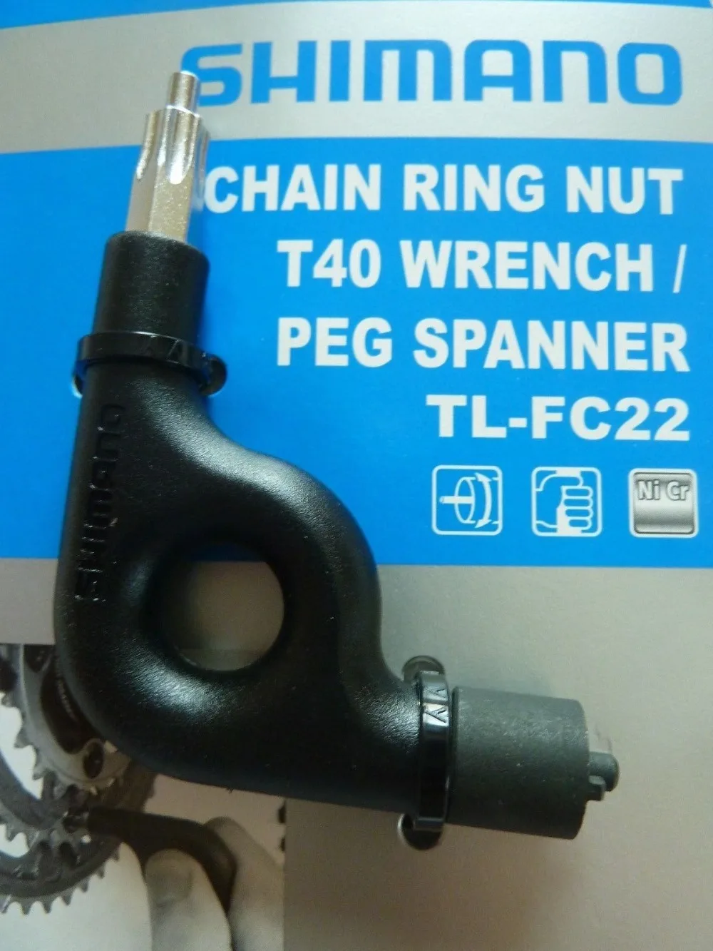 Оригинальный Shimano велосипедный TL FC22 T 40 шестиугольная цепь кольца болт поддержки