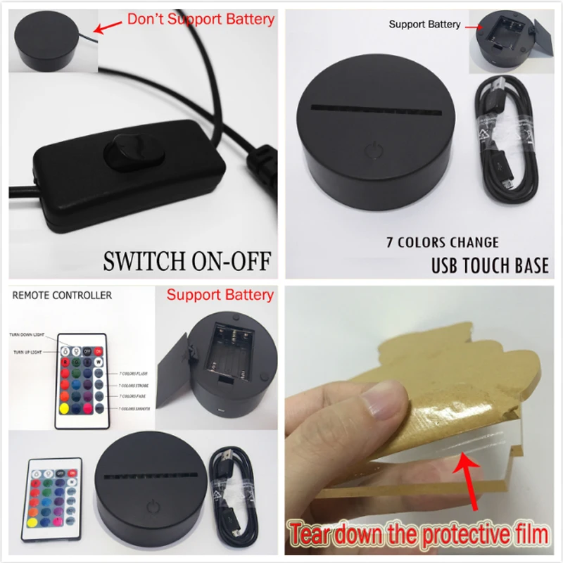 Рождественский подарок серии рождественские украшения для дома 3D лампа