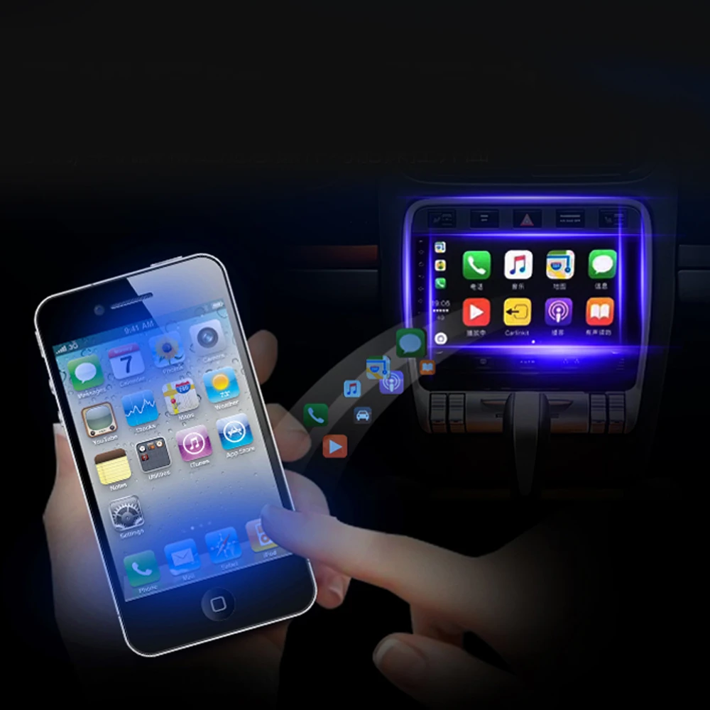 Автомобильные радиостанции Apple CarPlay & Android Авто ссылка USB ключ с сенсорным экраном