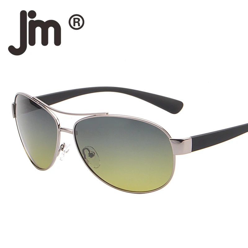 JM поляризованные солнцезащитные очки негабаритных градиент линзы матовый темп
