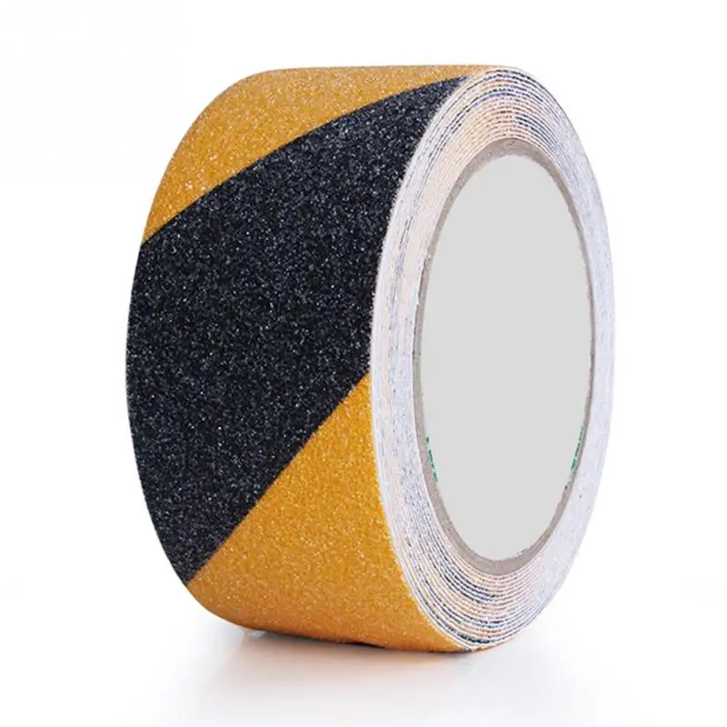 Black Yellow 5 см* 5 м матовая поверхность Противоскользящая Лента абразивная для лестницы протектор шаг защитная лента Нескользящая защитная лента новинка - Цвет: Black Yellow