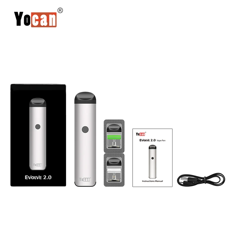 Оригинальный Yocan Evolve 2 0 набор Vape & 650 мАч встроенный аккумулятор 1 мл емкость Pod