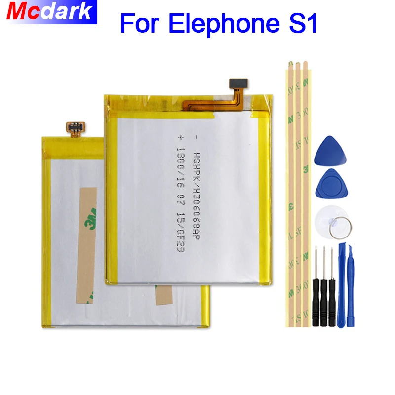 Аккумулятор Mcdark емкостью 1800 мАч для Elephone S1 аккумулятор стандартной длины с