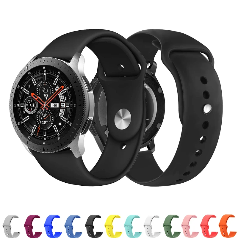 Huawei watch gt band для samsung galaxy watch active 46 мм 42 мм gear S3 frontier/classic S2 ремешок силиконовый 22 мм/20 мм ремешок для часов