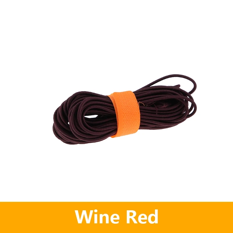 Wine Red 10 м диаметр около 2,8 мм цветная высокоэластичная резиновая веревка - Цвет: Wine Red