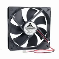 10 Pcs Gdstime DC 5V Two Wires 2Pin Dual Ball 120*120*25mm 12cm PC Cooling Fan 120mm x 25mm 12025B 0.5A High Airflow 2000RPM