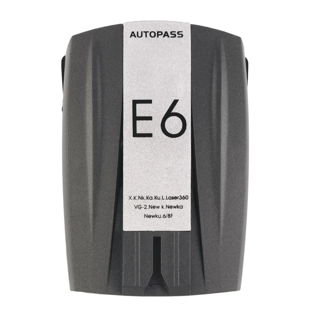 2016 E6 Автомобилей Радар Детектор Русская Версия СВЕТОДИОДНЫЙ Дисплей и Голосовое