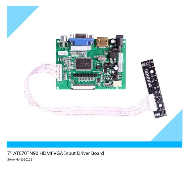 

7-дюймовый ЖК-экран TFT-монитор AT070TN90, плата драйвера ввода HDMI VGA, контроллер для Raspberry Pi