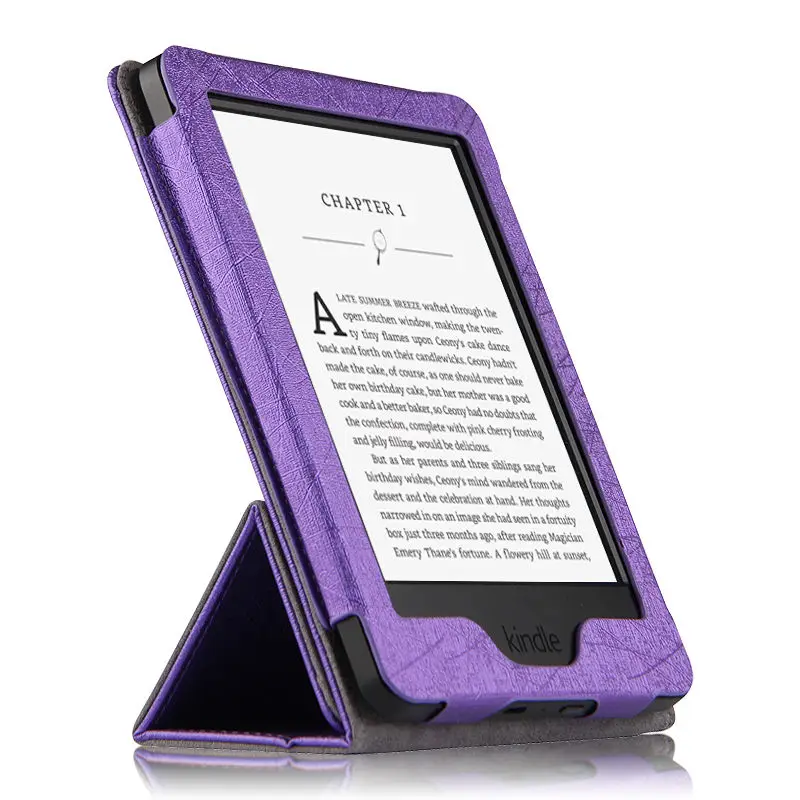 Чехол-подставка из искусственной кожи для Amazon new kindle 7 7-го поколения " дюймовый читатель электронных книг Защитная крышка wp63gw - Цвет: violet