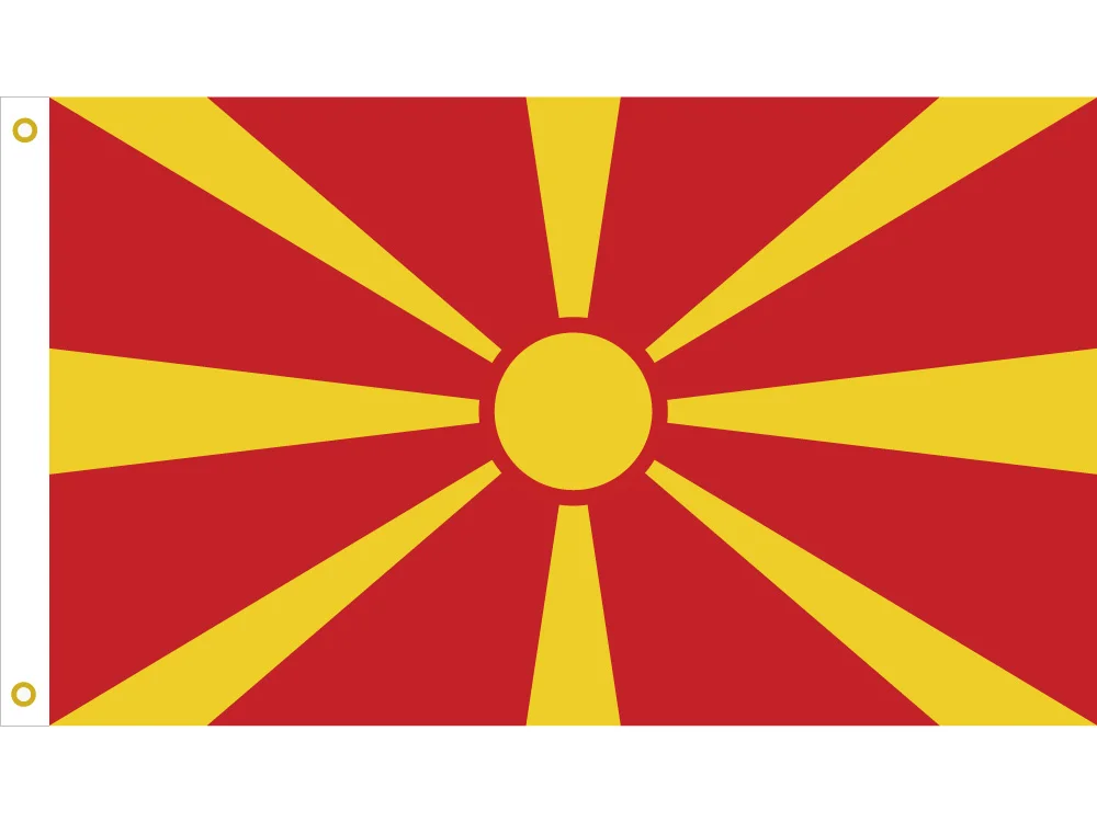 

Национальный флаг Македонии, фотообои 3x5 футов, 90*150 см/60*90 см/40*60 см/15*21 см, подвесной флаг, баннер