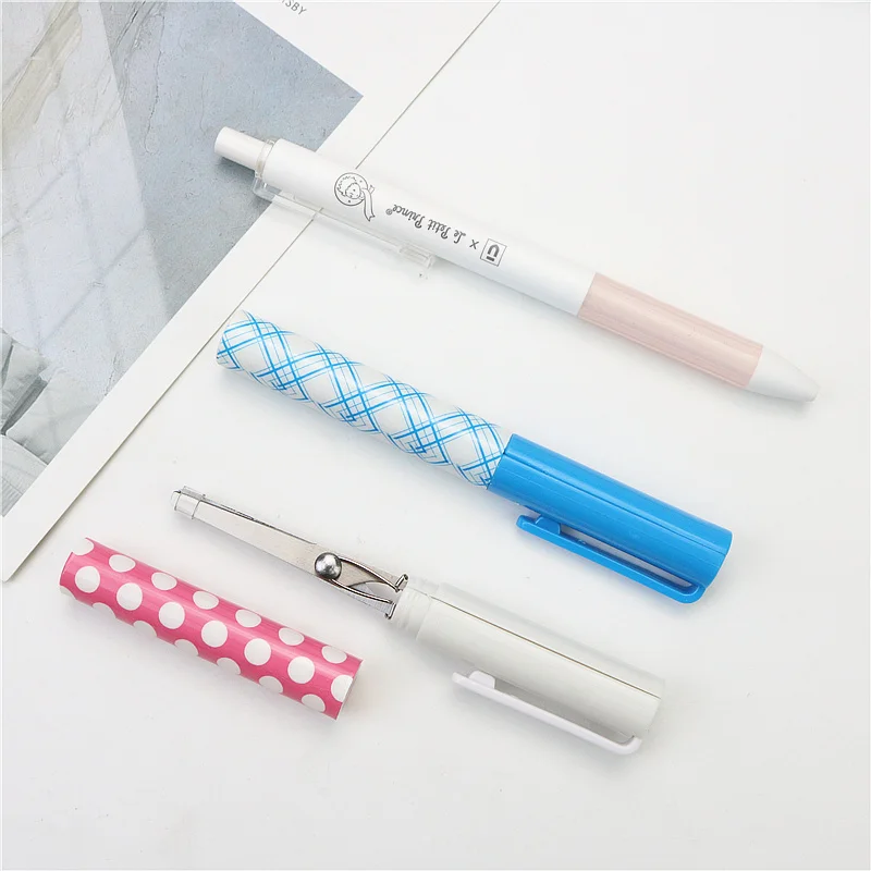 Ножницы в форме ручки для канцелярских товаров простые милые и безопасные