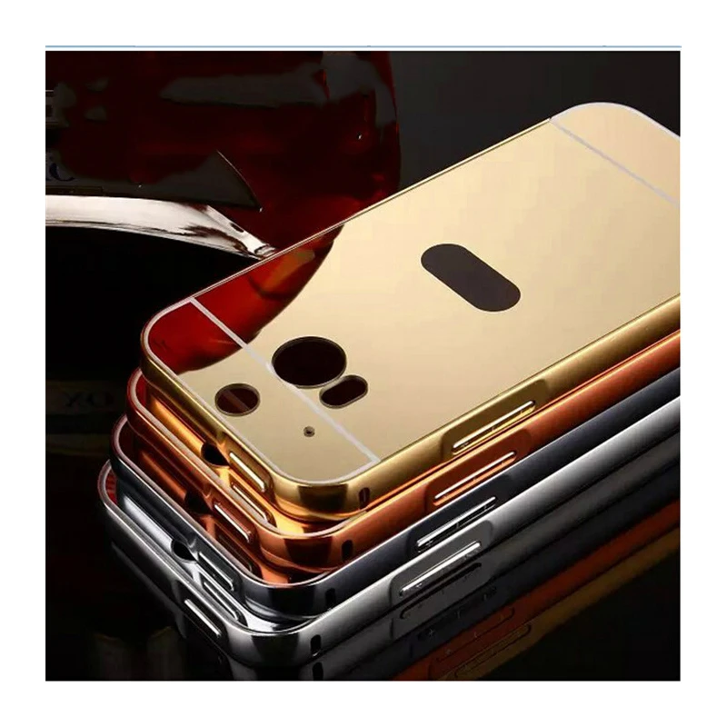 Металлический зеркальный чехол для HTC One M8 M9 M10 E9 Plus алюминиевая рамка + задняя