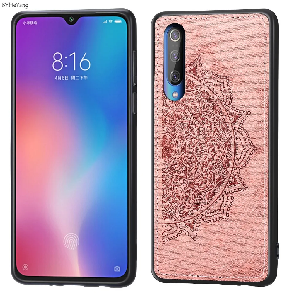 Чехол для Xiaomi mi 9 роскошный тканевый жесткий ударопрочный чехол задней панели из