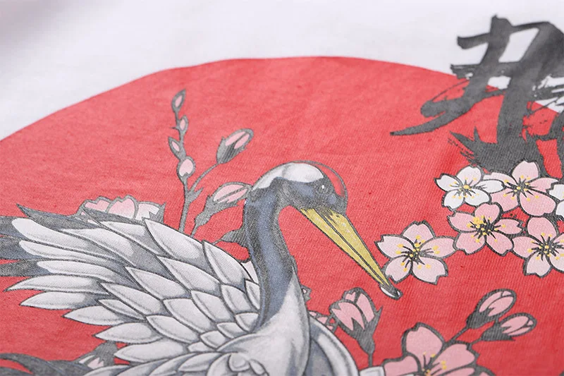 HISTREX, хлопок, японский стиль, уличная одежда Crane Homme, брендовая одежда для мужчин, футболка в стиле хип-хоп, летние футболки 6WG99