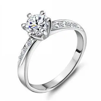 Кольцо женское из серебра 925 пробы с фианитами | Украшения и аксессуары