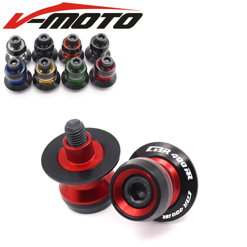 

Аксессуары для мотоциклов, ЧПУ, алюминий m6 M8 M10, катушки с маятниковым рычагом, винт-слайдер с подставкой для Honda CBR 400RR CBR400RR 1990-1994