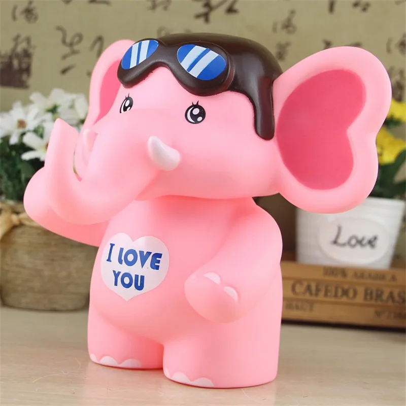 Виниловая Копилка в виде слона картонные коробки аниме монеты наличные большая