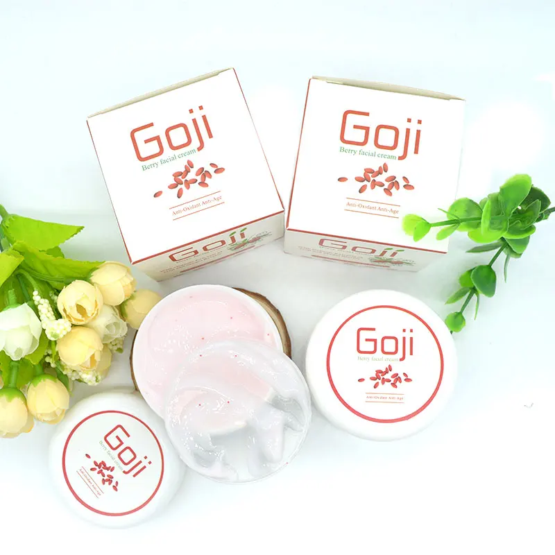 2 шт Goji ягодный крем для лица с гиалуроновой кислотой парабен Бесплатный аромат