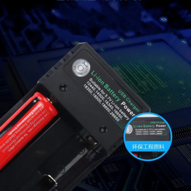 Tinhofire 2 слота USB 18650 интеллектуальное зарядное устройство для 10440 14500 16340 16650 14650 18350