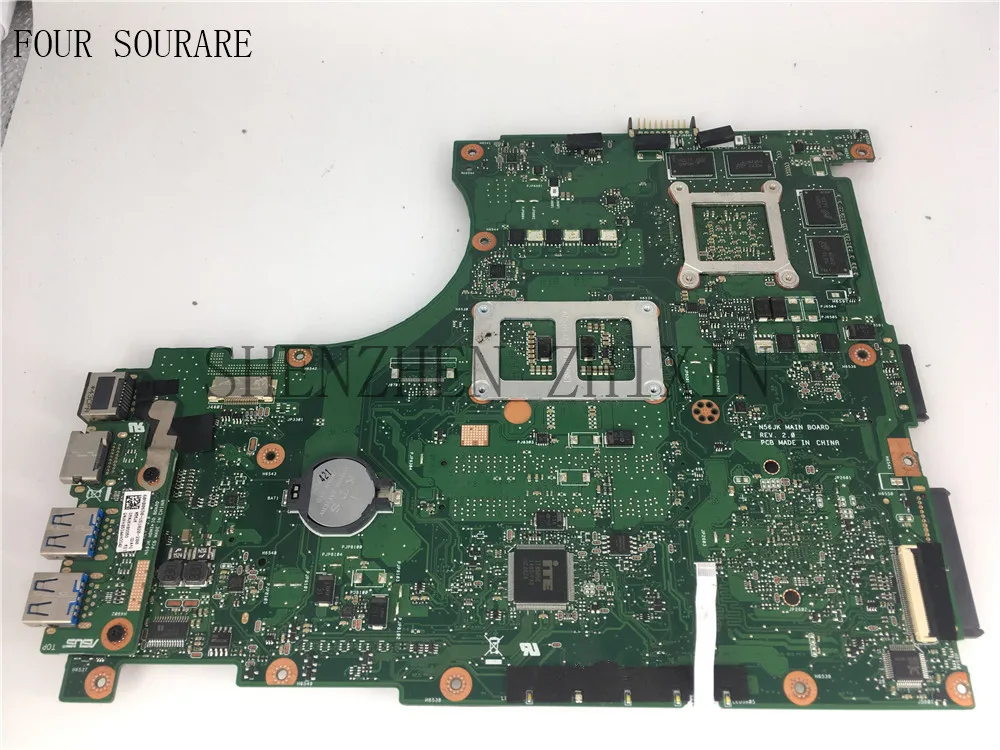 Четыре sourare для ASUS N56JR G56JR G56JK G56J N56JK Материнская плата ноутбука I7-4700HQ cpu N56JK материнская плата с графической картой