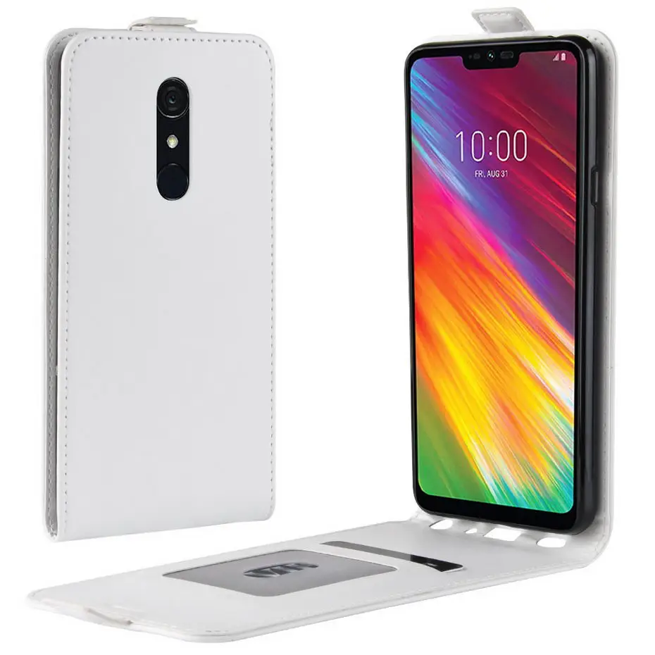 Desyner роскошный, вертикальный, откидной Чехол для LG G7 подходит LMQ850EMW LM-Q850EMW из искусственной кожи чехол для LG G7 Подходит чехол Coque - Цвет: White