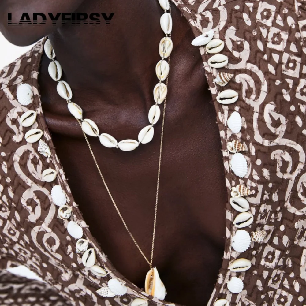 Женское колье с искусственным жемчугом Ladyfirsy этническое чокер на лето