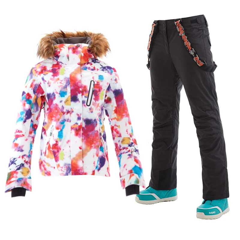 2018 womens ski suits лыжный комбинезон женский горнолыжный костюм Горнолыжный зимние
