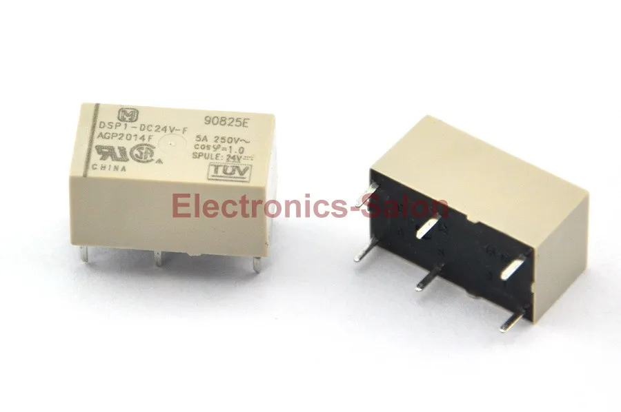 

( 10 pcs/lot ) DSP1-DC24V-F Small Polarized Power Relay, 1 Form A 1 Form B