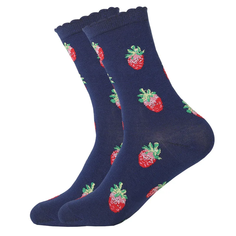 LETSBUY/женские короткие носки с животными из мультфильмов; носки до щиколотки с рисунком кота, собаки и фруктов для девушек; Повседневное платье - Цвет: 1579C