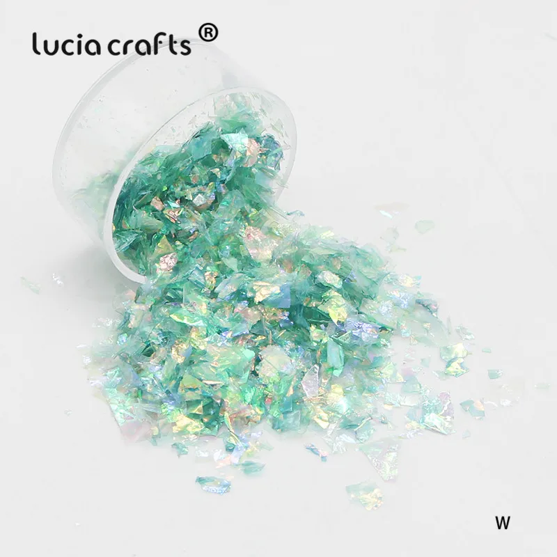 C3 Dark Green 10g Lucia ремесла мульти варианты пластик неправильной формы красочные свободные блестки DIY маникюр хлопья гвоздь Искусство Декор конфетти D0210 - Цвет: C3 Dark Green 10g