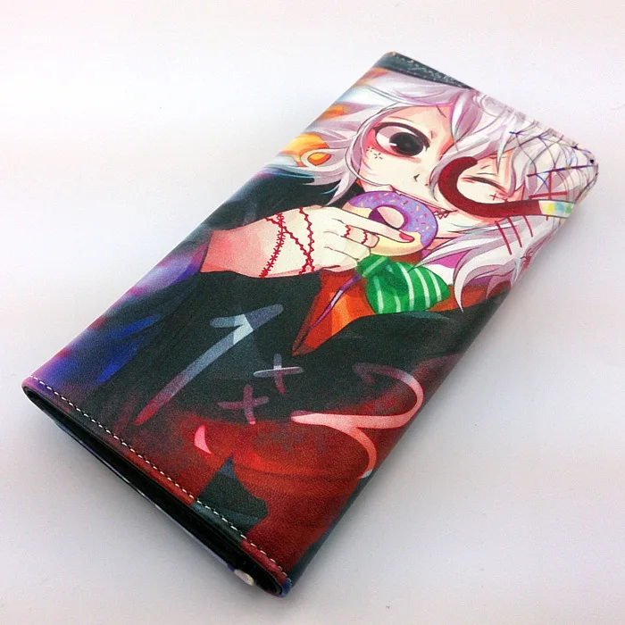 Длинный стильный кошелек из искусственной кожи с красочной печатью аниме