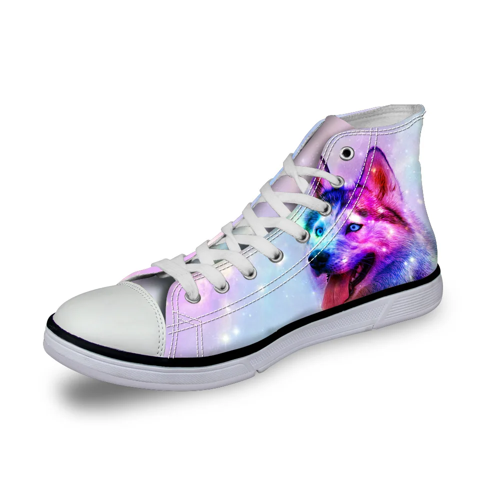 WHEREISART Galaxy/женская модная Осенняя повседневная обувь с милым принтом собаки хаски