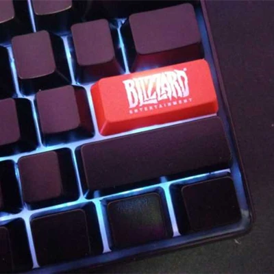 Red Blizzard ABS прозрачная подсветка Клавиша ввода s CS GO вишневые цветы Corsair razer Blizzard Cat коготь механическая клавиатура OEM клавишная крышка - Цвет: Red Blizzard