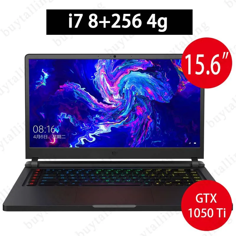 Ноутбук Xiaomi mi Ga mi ng 15,6 дюймов 8 Гб 256 ГБ SSD+ 1 ТБ 4G/6G GDDR5 четырехъядерный процессор Intel core I5/I7 NVIDIA GeForce GTX 1060 - Цвет: i7 8G 256G 4G GDDR5